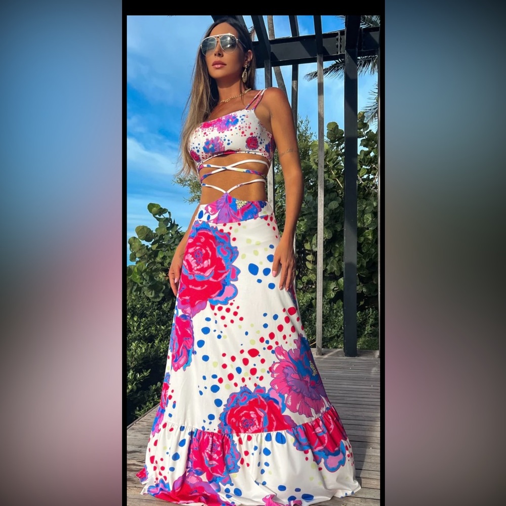 Floral skirt with top